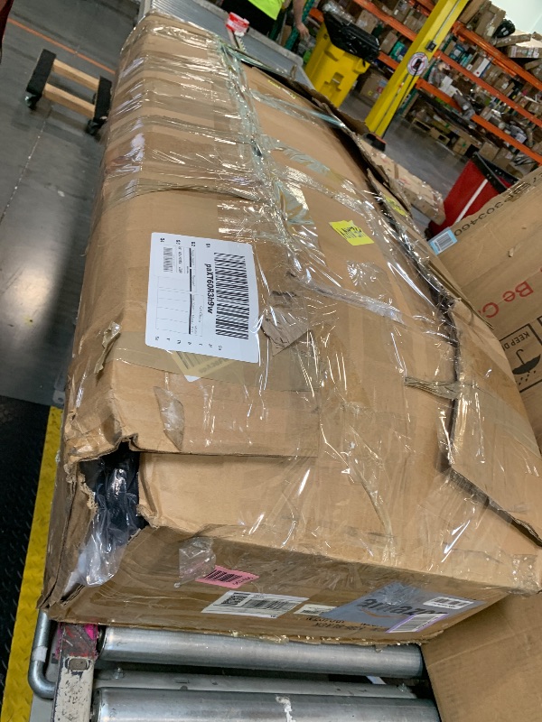 Photo 1 of ** USED ** 24KF Large Upholstered Boucle Fabric Ottoman with Pillows,Comfort Padded Window Bench for Living Room,Entryway Bench,5095-Black