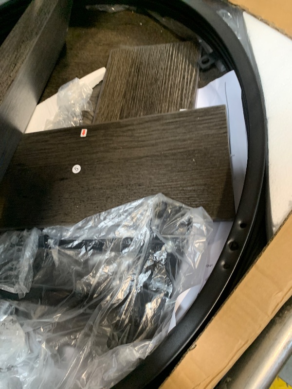 Photo 1 of ** USED ** YITAHOME Round Lift Top Coffee Tables for Living Room, Farmhouse Coffee Table with Storage and Hidden Compartment, 2 Tier Modern Large Coffee Table Round Dining Table, Dark Grey