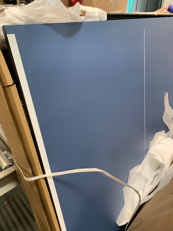 Photo 1 of ** USED/ TRUCK NEEDED FOR TRANSPORT ** JOOLA Inside Professional MDF Indoor Ping Pong Table with Quick Clamp Table Tennis Net and Post Set - 10 Minute Easy Assembly - Tournament Quality - Foldable with Single Player Playback Mode