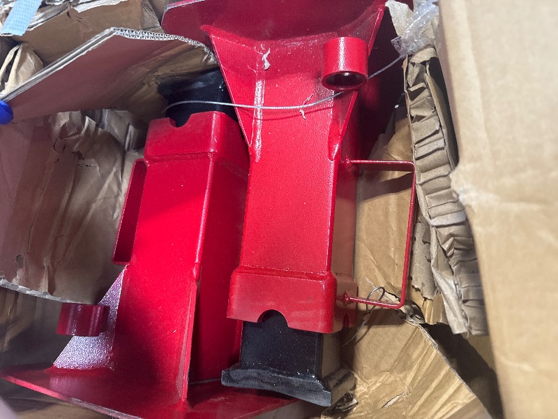 Photo 1 of ** NEW** Torin ATZ120006PB Heavy Duty Jack Stands: Pin Style Jack Stand with 2 Casters and Handle, Easily Portable Car Stand for Car SUV, Truck and Pick Up, 12 Ton (24,000 lb) Capacity, Red