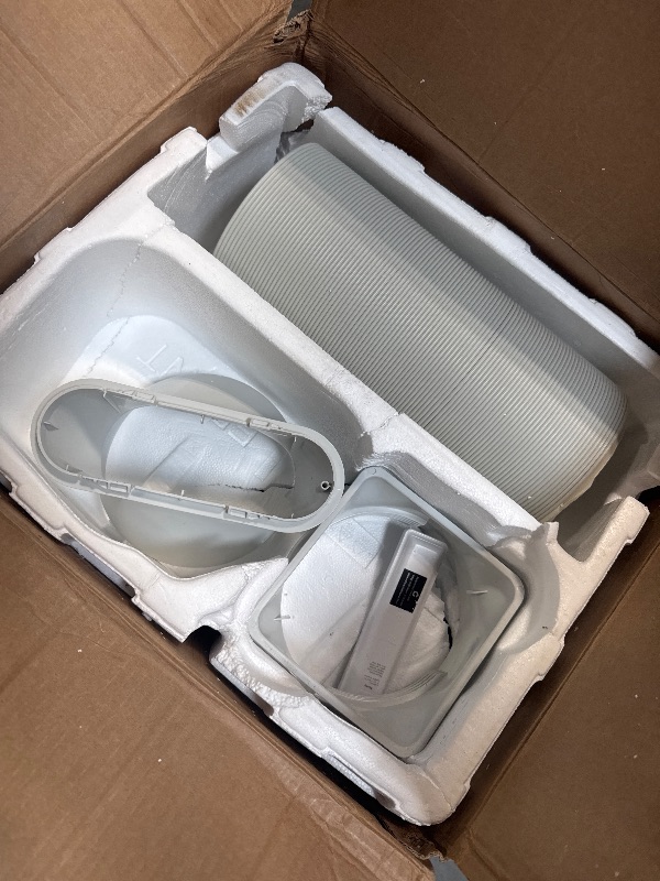 Photo 1 of ** VERY USED/ DAMAGE MINOR / TESTED FUNCTIONAL ** 14000 BTU Portable Air Conditioner Cools up to 750 Sq.Ft, 3 in-1 Quiet Portable AC Unit with Remote Control & Installation Kits for Large Room, 3 Speed, Auto Swing, 24H Timer