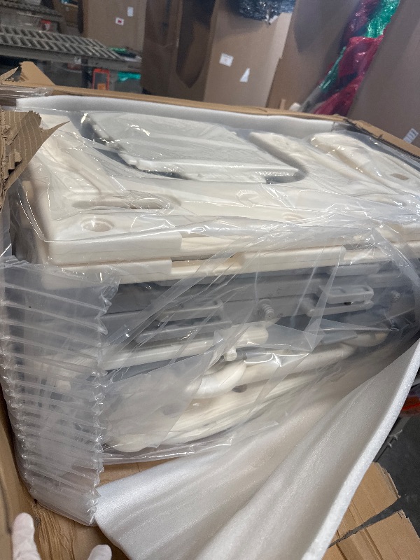 Photo 1 of ** NEW ** BIERUM 10 in 1 Toddler Slide, Baby Slide for Toddlers Age 1-3 with Ring Toss, Basketball Hoop and Bus Play House, Indoor Outdoor Playset Playground Beige Gray