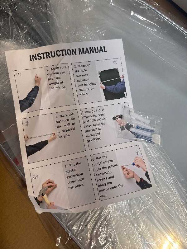 Photo 1 of ** NEW / INCLUDED HARDWARE ** Full Length Mirror with Stand, 68"×26" Teardrop Shape Floor Mirror, Large Stand Up Mirror, Standing Mirrors Full Length, Against Wall or Wall-Mounted Full Body Mirrors for Bedroom Living Room, Sliver