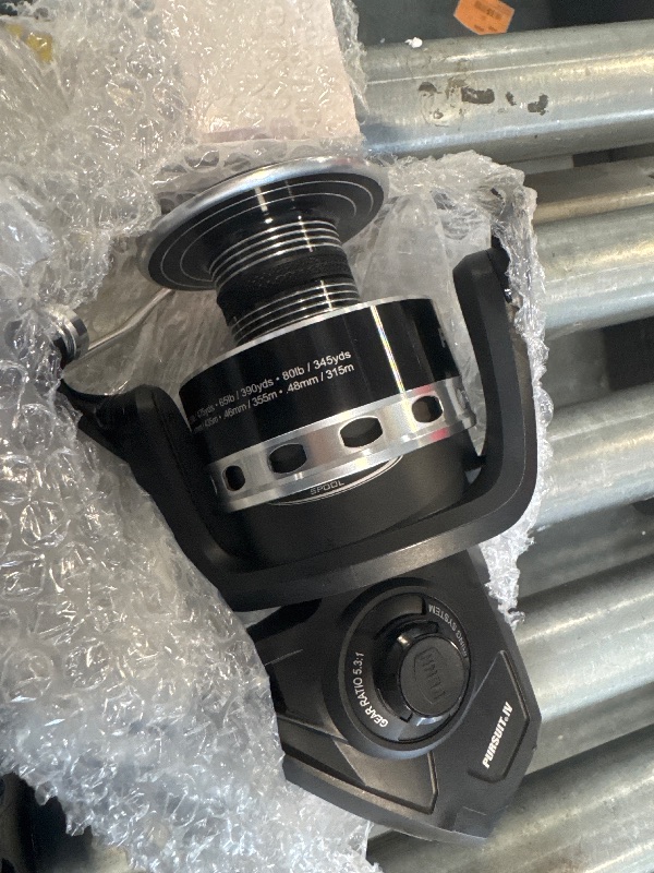 Photo 1 of ** NEW / NO PACKAGING ** PENN 10’ Pursuit IV 2-Piece Fishing Rod and Reel (Size 4000) Surf Spinning Combos, 10’, 2 Graphite Composite Fishing Rod with 5 Reel, Durable and Lightweight, Black/Silver