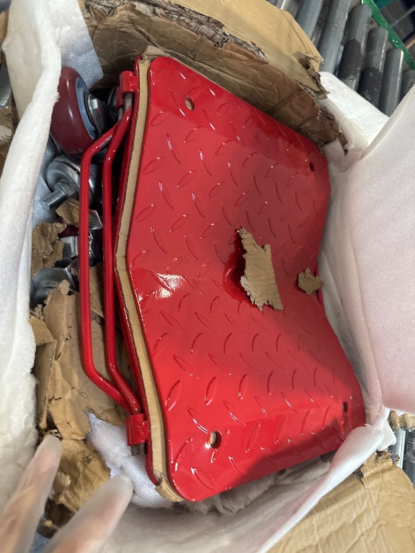 Photo 1 of ** USED** KYBOLT Car Dolly [Set of 4 with 6000 lbs] Capacity, Carbon Steel Heavy Duty Car Mover Wheel Dollies with Antiskid Plate & 360 Degree Rotatable Wheel, 16"*13", Red