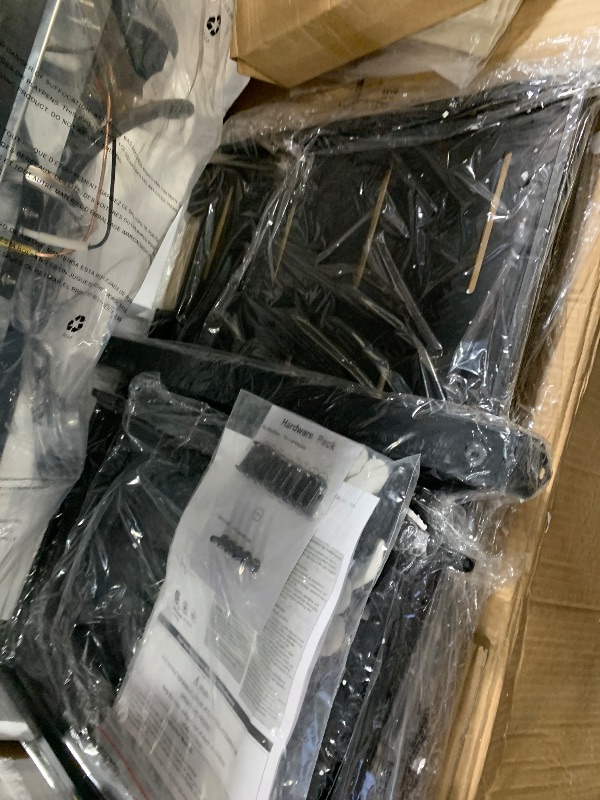 Photo 1 of ** USED / INCLUDED HARDWARE  ** Walsunny 43 inch Outdoor Propane Fire Pit 50,000 BTU Gas Fire Pit Table with Lid, Waterproof Cover, Rectangle Gas Firepit Table for Garden/Patio, CSA Certification