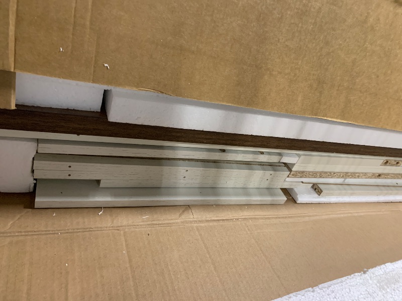 Photo 1 of ** NEW** Vabches Farmhouse 47" Executive Desk with 4 Drawers, Computer Desk with File Drawer and Charging Station, Workstation for Home Office, Study.?Unique White?