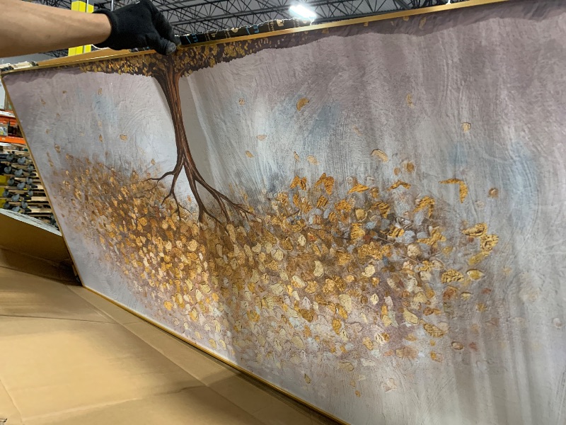 Photo 1 of ** USED** Large Framed Tree of Life Gold Wall Art for Living Room, Canvas Prints Paintings Artwork for Walls, Modern Luxury Golden Big Tree Pictures for Hallway Dining Room Bedroom Office Wall Decor 30x60 In