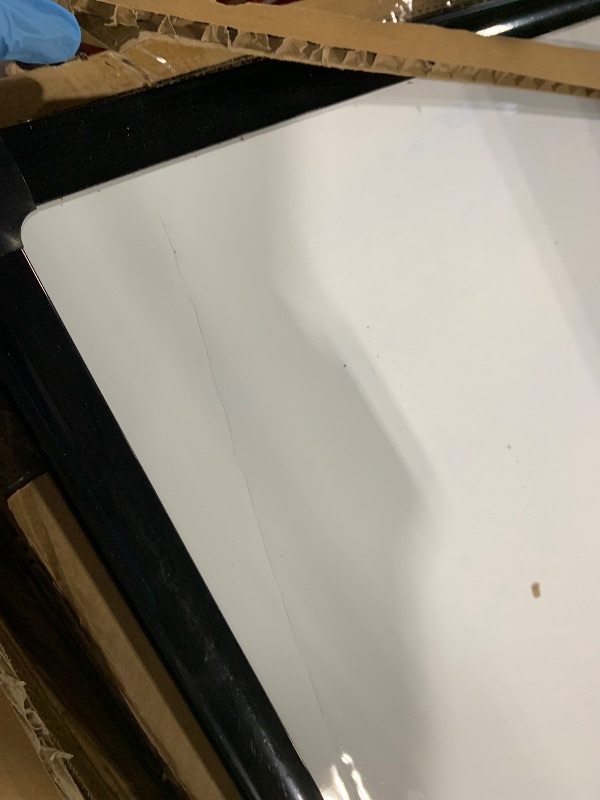 Photo 1 of ** USED/ DAMAGE MINOR** Rolling Dry Erase Board 70 x 36 - Large Portable Magnetic Whiteboard with Stand - Double Sided Easel Style Whiteboard with Wheels - Mobile Standing White Board for Office, Classroom & Home