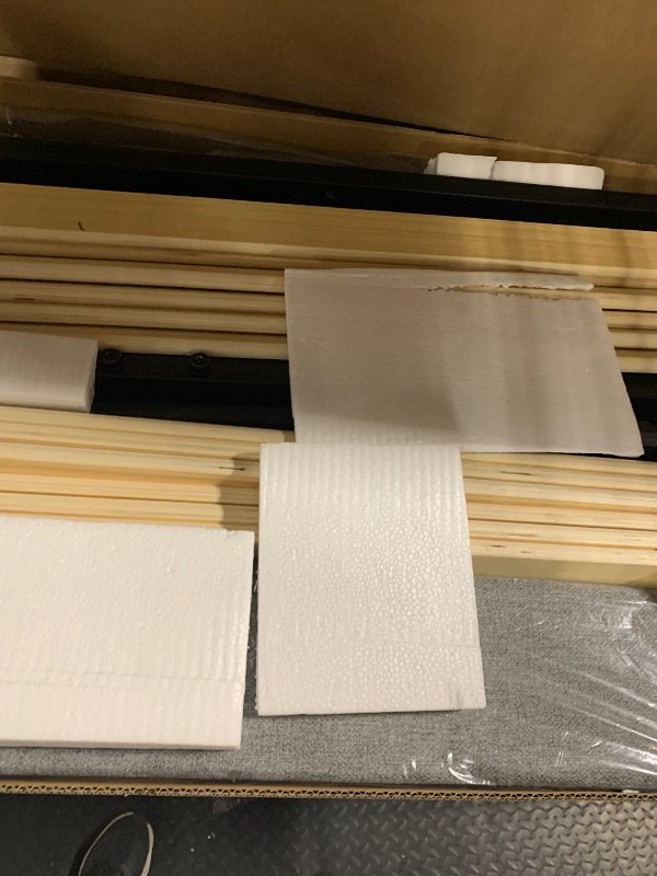 Photo 1 of ** USED** Novilla Full Size Bed Frame Upholstered Platform Bed Frame with Adjustable Headboard, Strong Weight Capacity, Noise-Free, No Box Spring Needed, Easy Assembly, Gray