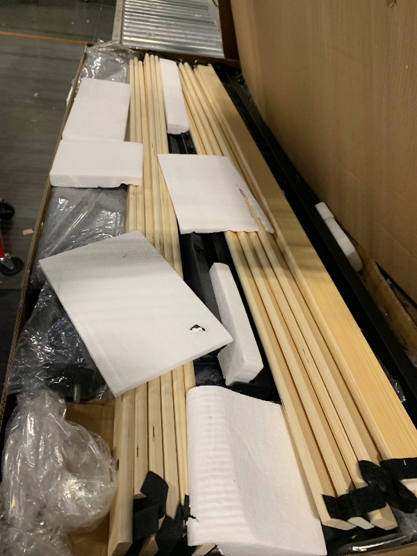 Photo 1 of ** USED** Novilla Full Size Bed Frame Upholstered Platform Bed Frame with Adjustable Headboard, Strong Weight Capacity, Noise-Free, No Box Spring Needed, Easy Assembly, Gray