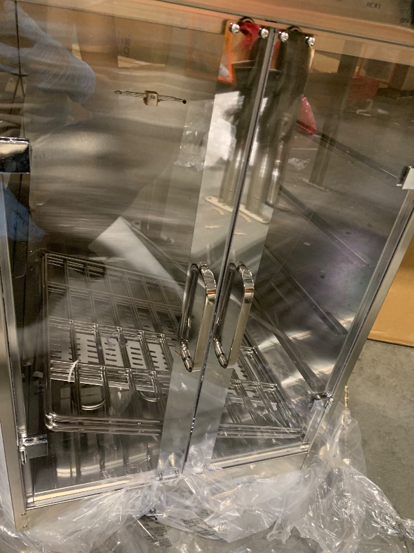 Photo 1 of ** TESTED FUNCTIONAL** 5-Shelf Electric Catering Hot Box Food Warmer Accommodating up to (10) 15" Pizza Boxes, Countertop Heated Holding Cabinet for Pretzels, Warming Machine for Home Commercial Use, 120V 600W