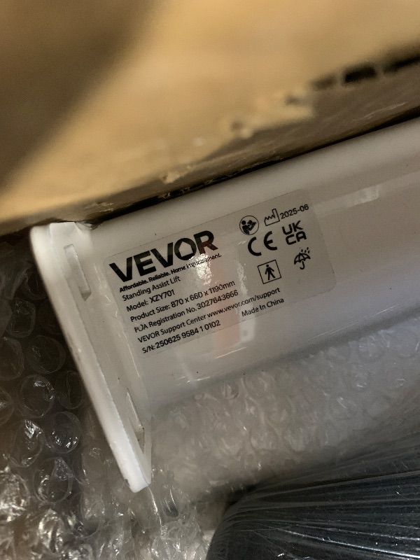 Photo 1 of ** VERY USED ** VEVOR Sit to Stand Patient Lift, 400LBS Capacity Stand Assist Lift Aid for Home Care Use, Standing Transfer Chair with Locking Swivel Casters, Adjustable Knee Pads & Seat Pad for Elderly Disabled