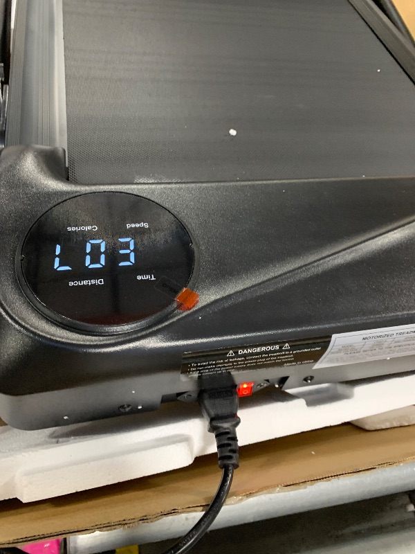 Photo 1 of ** USED / TESTED FUNCTIONAL**  AoraPulse Portable Foldable Treadmills for Home, Small Folding Treadmill for Home Office with 300 LBS Capacity, Walking Running Exercise Electric Compact Treadmill with LED Display