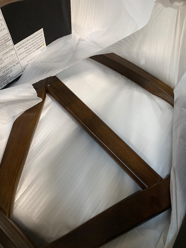 Photo 1 of ** USED/ MISSING SCREWS** Lexicon Helena 28.5" W Fabric Wood Arm Rocking Chair, Dark Gray