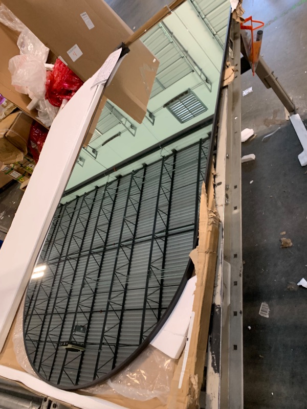 Photo 1 of *** IN PERFECT CONDITION** TRAHOME Full Length Arched Mirror, 75"x35" Standing Floor Full Body Mirror for Wall with Aluminum Alloy Frame for Bedroom, Living Room, Dressing Room(Black)