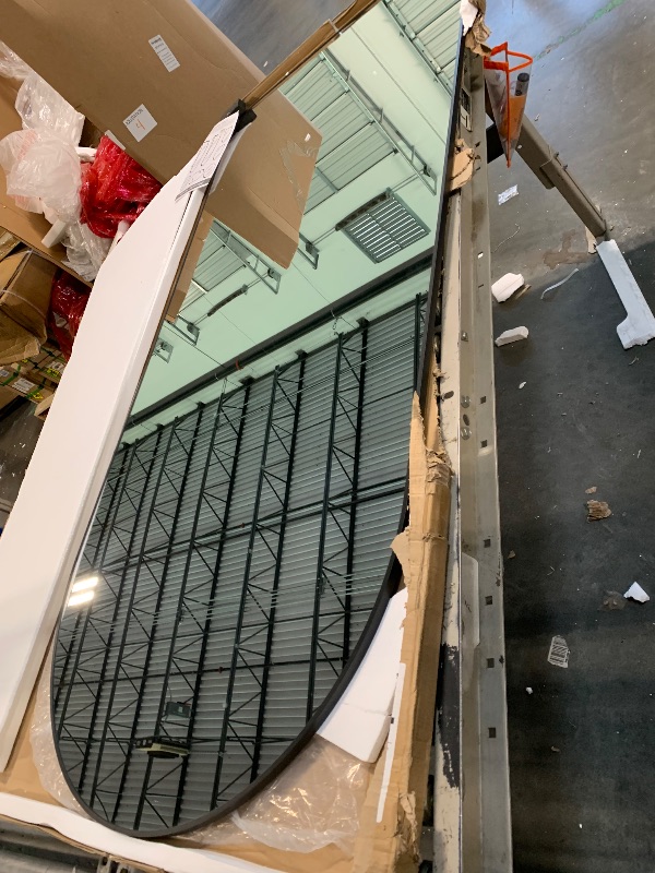 Photo 1 of *** IN PERFECT CONDITION** TRAHOME Full Length Arched Mirror, 75"x35" Standing Floor Full Body Mirror for Wall with Aluminum Alloy Frame for Bedroom, Living Room, Dressing Room(Black)