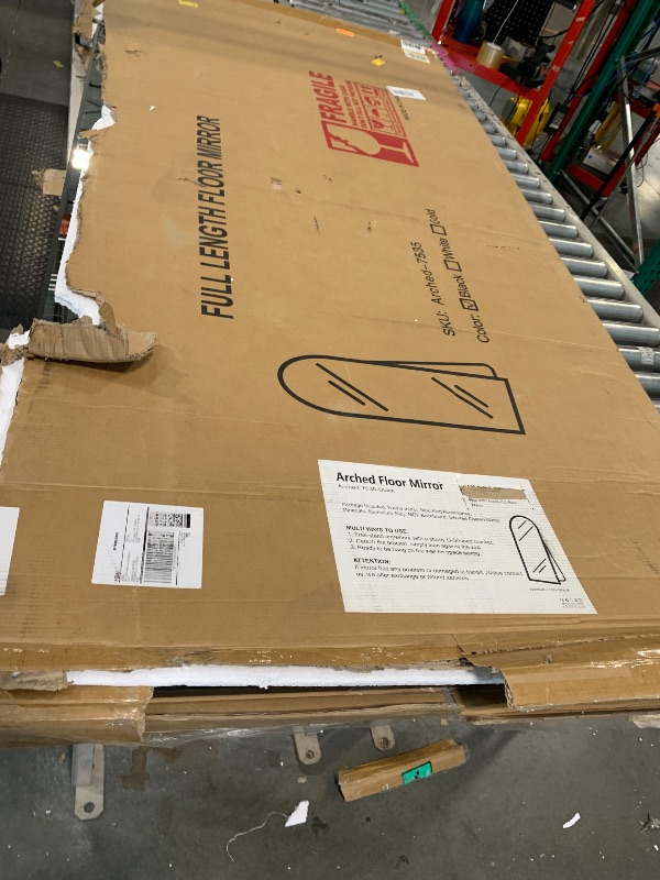 Photo 1 of *** IN PERFECT CONDITION** TRAHOME Full Length Arched Mirror, 75"x35" Standing Floor Full Body Mirror for Wall with Aluminum Alloy Frame for Bedroom, Living Room, Dressing Room(Black)