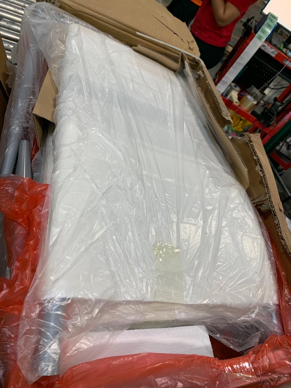 Photo 1 of ** NEW** VEVOR Modern Dining Room Accent Chairs Set of 6, Upholstered Leather Side Chair for Living Room, Space-Saving Kitchen Chair with Thick Cushions and Metal Legs, White