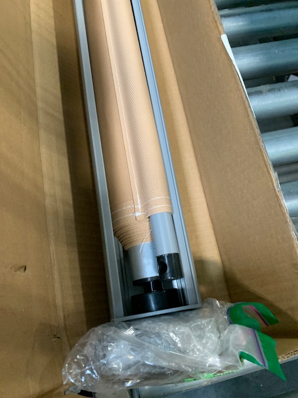 Photo 1 of ** USED ** ZealWe Outdoor Roller Shades with Heavy Duty Aluminum Alloy Shades Box 6’W x 6’H Cordless Roll Up Exterior Blinds Blackout Sun Shade for Patio, Porch Pergola, Balcony, Mocha