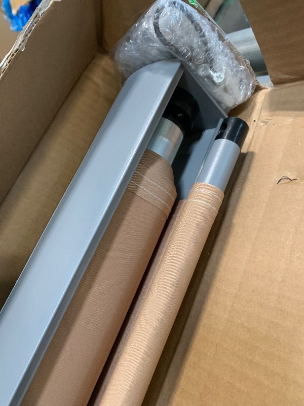 Photo 1 of ** FACTORY SEALED ** ZealWe Outdoor Roller Shades with Heavy Duty Aluminum Alloy Shades Box 6’W x 6’H Cordless Roll Up Exterior Blinds Blackout Sun Shade for Patio, Porch Pergola, Balcony, Mocha