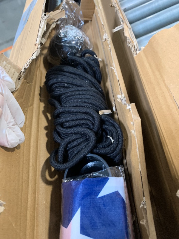 Photo 1 of ** NEW VEVOR 30 Feet Sectional Flagpole Kit, Heavy Duty Aluminum Alloy Flag Poles for Outside House in Ground, 3 Display Modes with 3x5 American Flag, Professional Accessories, Black