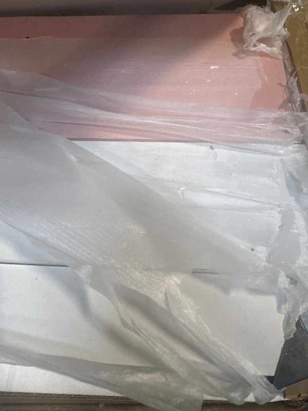 Photo 1 of ** VERY USED / DAMAGE** White Armoire Wardrobe Closet with Adjustable Storage Shelves and Drawers, Freestanding Wooden Wardrobe Cabinet Closet, Kids Bedroom Armoire with 3 Doors, Hanging Rod, Toy Storage for Kids' Room, Dorm