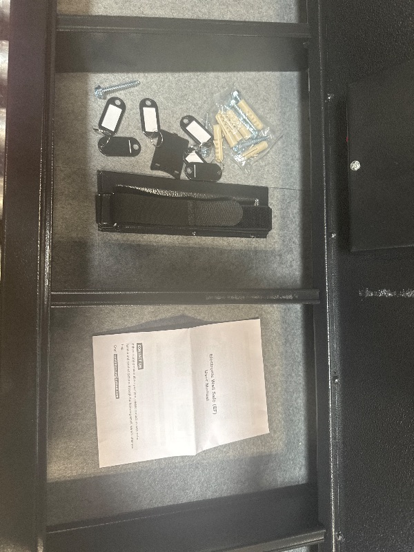 Photo 1 of ** NEW / NO PACKAGING** 47.3" Tall Fireproof Wall Safes Between the Studs 16" Centers, Large Hidden Flush Wall Safe with 4 Removable Shelf & 6 Key Hooks, 48LB Heavy Duty In Wall Safe for Home, Money, Jewelry, Valuables