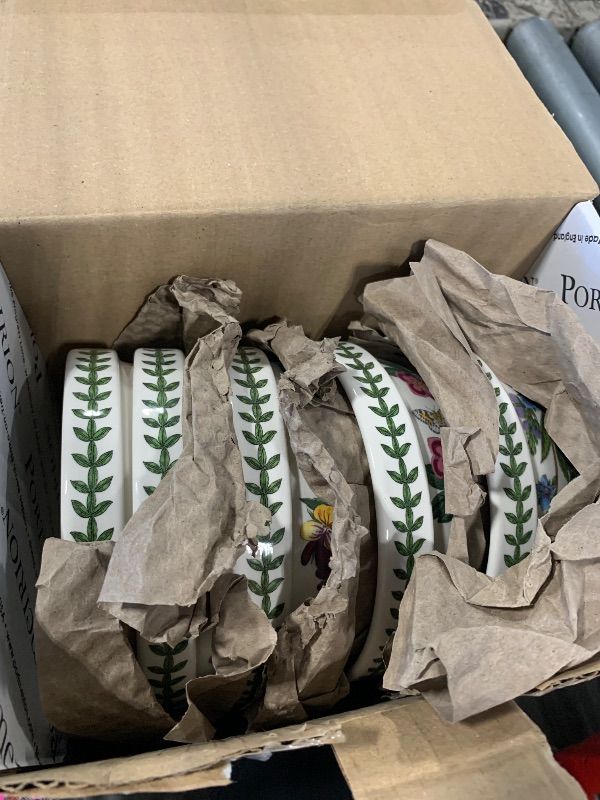 Photo 1 of **MISSING 1 BOWL** Portmeirion Botanic Garden 5.5" Stacking Bowl (Set of 6) - Floral-Inspired Earthenware, Chip-Resistant Glaze - Microwave, Oven, Freezer Safe - Elegant Tableware Made in England