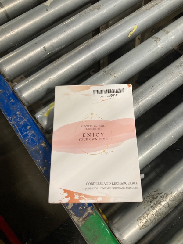 Photo 1 of ***SELLING FOR PARTS*** Professional Manicure Pedicure Kit, Electric Nail File Set, Cordless Electric Nail Drill Machine, 5 Speeds Hand Foot Care Tool for Nail Grind Trim Polish(White)