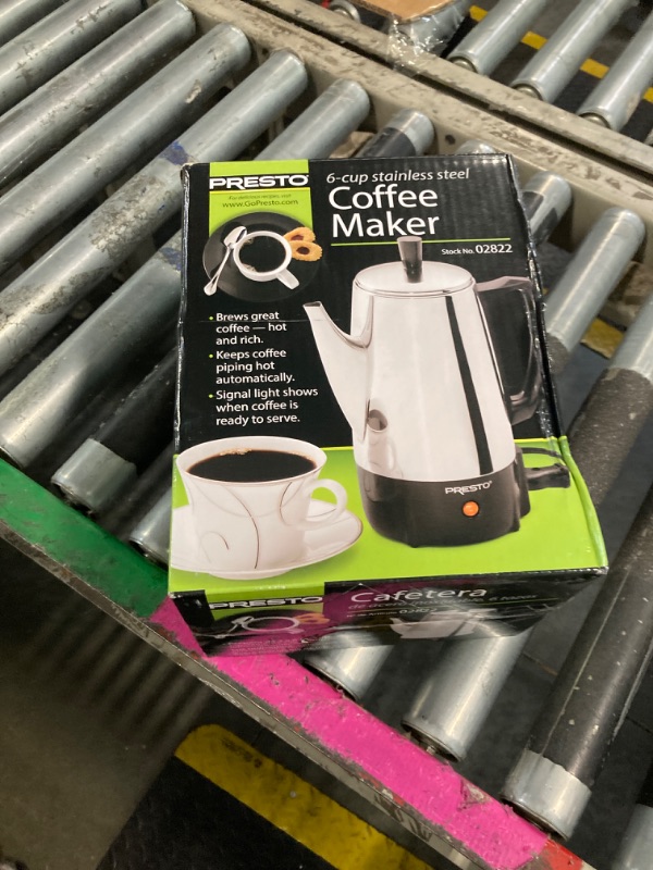 Photo 1 of *MISSING LID* Presto 02822 6-Cup Stainless-Steel Coffee Percolator