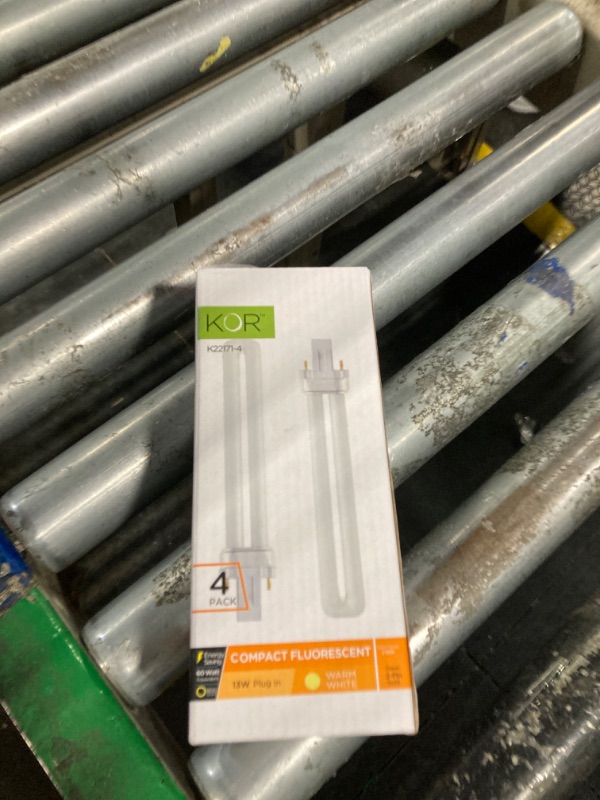 Photo 1 of (4 Pack) PL13S/27/ECO - Compact Fluorescent Plug-in - 13 Watt - 120 Volt - T4-2-Pin (GX23) - Dimmable - 2,700 Kelvin (Soft White)