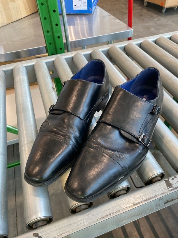 Photo 1 of *Major Damaged*Bruno Marc Men's Dress Loafer Shoes Monk Strap Slip On Loafers,Size 12,Black,HUTCHINGSON_2