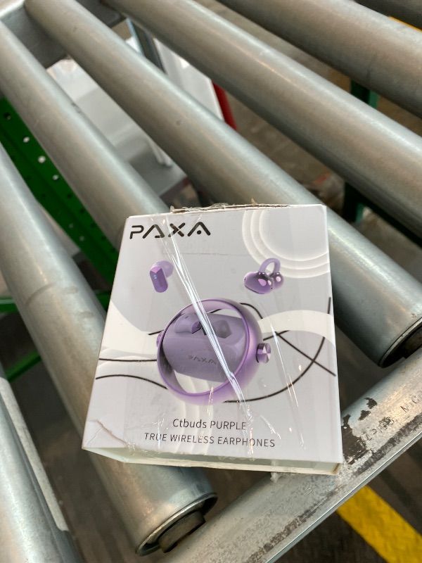Photo 1 of 2 in 1 Clip on Open Ear Headphones Wireless Earbuds, 0 Delay Bluetooth 6.0, Ultra-Long 140H Play, Auto L-R Recognition Touch Control, Hybrid Noise Reduction for Work Fitness Daily Use, Ctbuds Purple