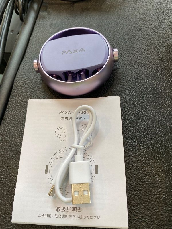 Photo 1 of 2 in 1 Clip on Open Ear Headphones Wireless Earbuds, 0 Delay Bluetooth 6.0, Ultra-Long 140H Play, Auto L-R Recognition Touch Control, Hybrid Noise Reduction for Work Fitness Daily Use, Ctbuds Purple