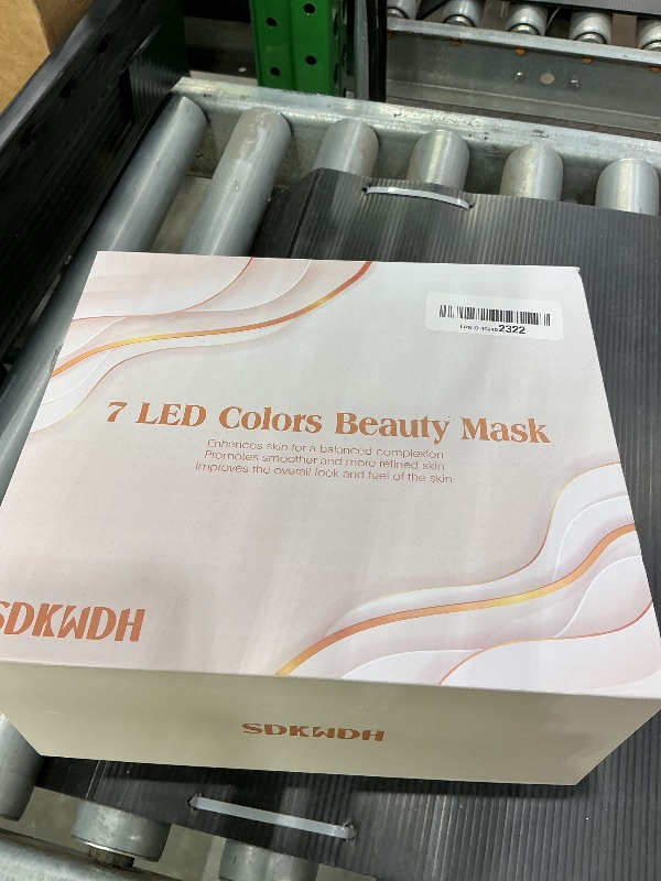 Photo 1 of *Minor Damaged - Check clerk notes*
SDKWDH Red Light Therapy Mask for Face, Led Face Mask Light Therapy, 7 Colors LED Facial Skin Care at Home, Gold
