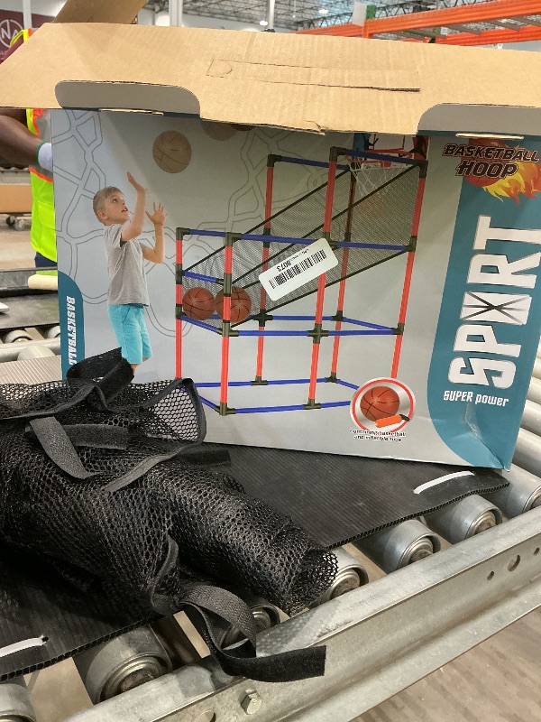 Photo 1 of 63" Arcade Basketball Game Set with 3 Balls, Kids Basketball Hoop Age 3 to 12 Indoor Outdoor Sports Play - Easy Set Up - Carnival Birthday Party Games Yard Toys for 3 4 5 6 7 8+ Year Old Boys Gift