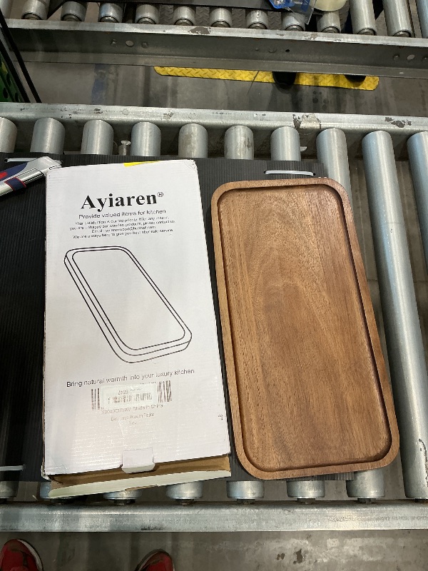 Photo 1 of 16"x 8" Large Wooden Serving Trays Decor Long Charcuterie Cheese Boards Acacia Wood Kitchen Dinner Platters Rectangular Snack Appetizer Plates for Food Dish Rectangle Party Cookie Dessert Tray