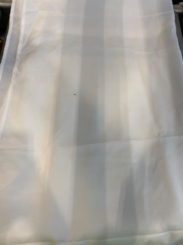 Photo 1 of **HAS SMALL STAIN*** Hiasan 2 Pieces White Rectangle Tablecloth - Waterproof and Spillproof Restaurant Washable Polyester Table Cloth for Dining Room, 52 x 70 Inch