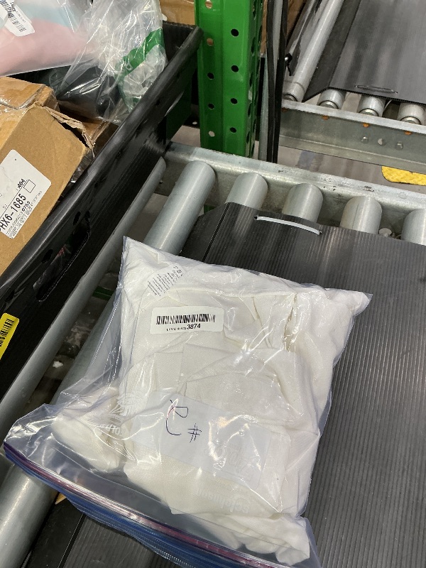 Photo 1 of **HAS SMALL STAIN*** Hiasan 2 Pieces White Rectangle Tablecloth - Waterproof and Spillproof Restaurant Washable Polyester Table Cloth for Dining Room, 52 x 70 Inch