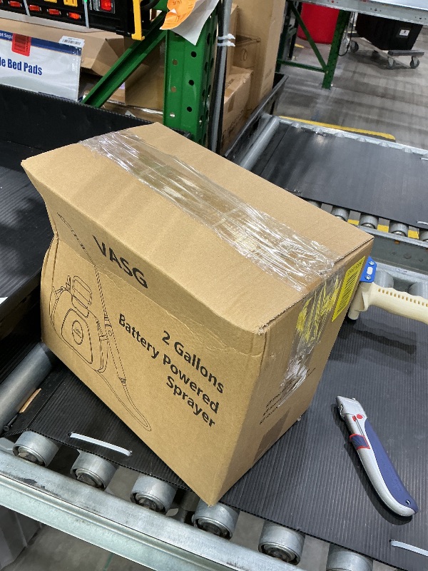 Photo 1 of 2 Gallon Battery Powered Garden Sprayer, Electric Sprayer, Weed Yard Lawn Sprayers with 5 Mist Nozzles & Retractable Wand & Adjustable Strap for Lawn, Garden, Yard