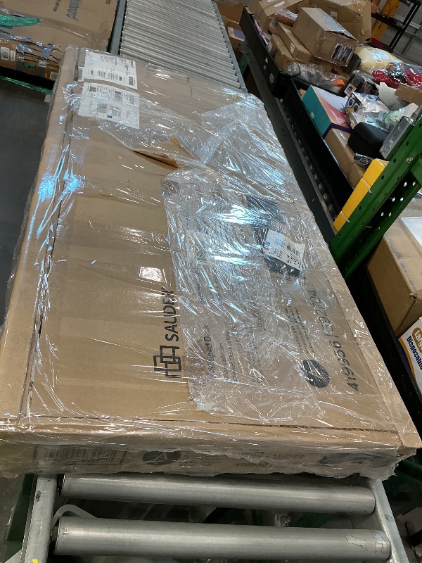 Photo 1 of *Partial Set, Box 1 of 2*
Sauder Costa L-Shaped Desk, Chalked Chestnut, Home Office with Storage & Keyboard Tray