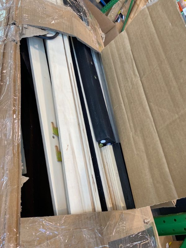 Photo 1 of *Major Damage* DWVO King Size Bed Frame with Storage Upholstered Velvet Headboard, LED Lights, Outlet & USB Ports, No Box Spring Needed, Easy Assembly (Beige)