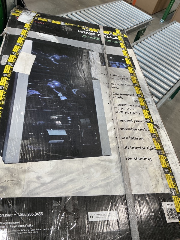 Photo 1 of *Untested*
Koolatron Wine Fridge - Wine Cooler, 29 Bottle Cabinet for Champagne, Red & Whitewine, Dual Zone Freestanding Cellar For Bar, Home, Kitchen, Double Paned Glass Door, (86L)