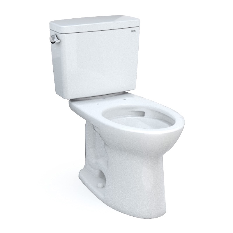 Photo 1 of *JUST TANK* TOTO Drake Two-Piece Elongated 1.6 GPF TORNADO FLUSH Toilet with CEFIONTECT, Cotton White - CST776CSG#01