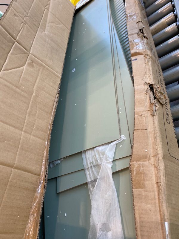 Photo 1 of **MISSING PARTS**Green Dresser, Modern 6 Drawer Dresser for Bedroom with Gold Handle and Large Drawer, Wood Double Chest of Drawers and Storage Organizer for Living Room, Hallway, Entryway