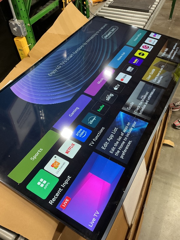 Photo 1 of ***SEE CLERK COMMENTS*** LG 75-Inch Class UR9000 Series Alexa Built-in 4K Smart TV (3840 x 2160),Bluetooth, Wi-Fi, USB, Ethernet, HDMI 60Hz Refresh Rate, AI-Powered 4K,Black