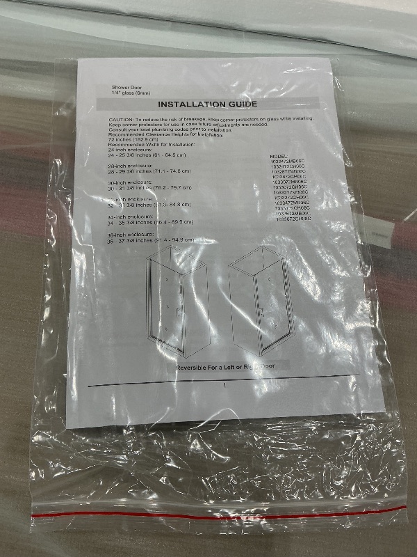 Photo 1 of ACE DECOR 34-35.4" W x 72" H Frameless Pivot Shower Door, 1/4" (6mm) Clear SGCC Tempered Glass Shower Door, Pivot Swing Shower Glass Door in Matte Black Finish, Reversible Installation