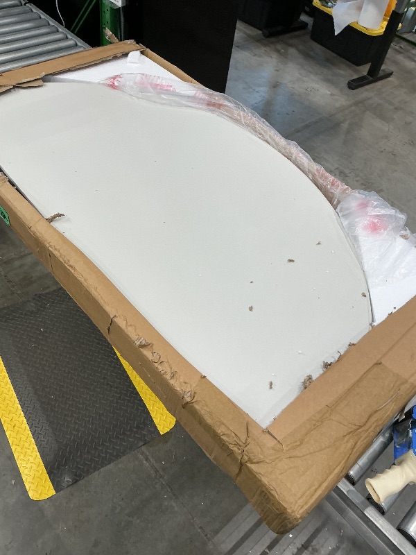 Photo 1 of ***SEE CLERK COMMENTS*** JALANCY 5 FT Round Folding Tables with Carrying Handle 60 inch Heavy Duty Portable Plastic Commercial Table Steel Legs for Party, Dining, Wedding, Events, Picnic Indoor, Outdoor (White,1 Pack)