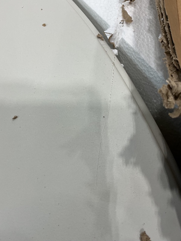 Photo 1 of ***SEE CLERK COMMENTS*** JALANCY 5 FT Round Folding Tables with Carrying Handle 60 inch Heavy Duty Portable Plastic Commercial Table Steel Legs for Party, Dining, Wedding, Events, Picnic Indoor, Outdoor (White,1 Pack)